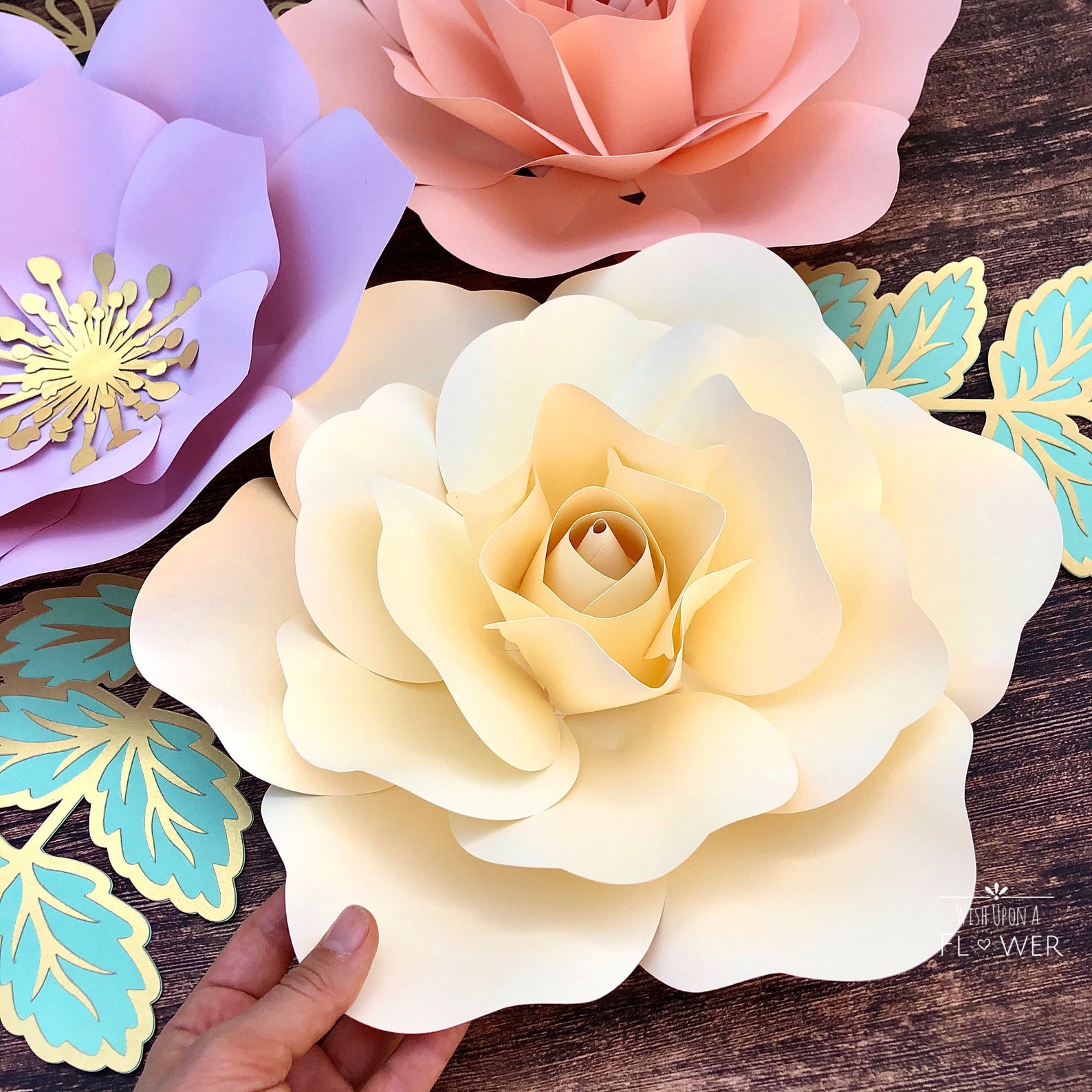 Paper Flower Wall Decor Baby Shower Decorations Nursery Wall Etsy