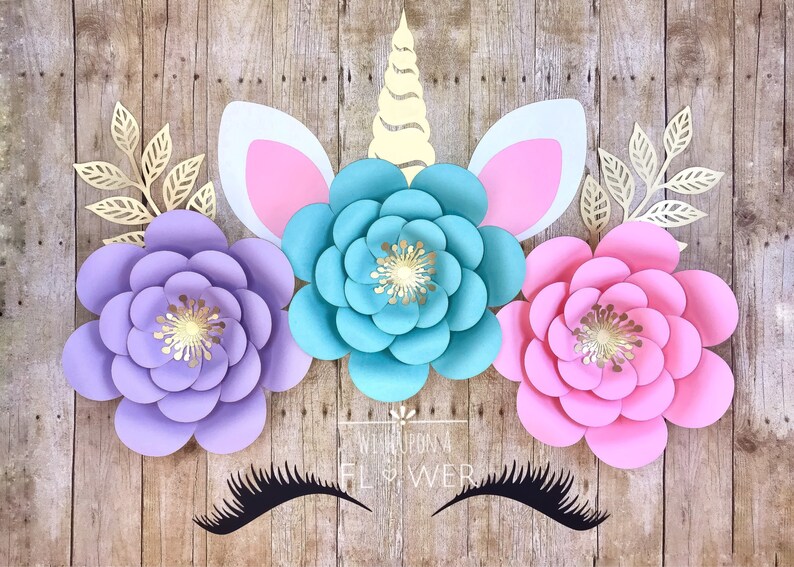 Unicorn Flower Backdrop