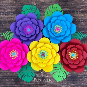 Paper Flower Wall Decor, Cinco De Mayo Decorations, Mexican Paper Flowers, Mexican Party Decorations, Fiesta Baby Shower Decorations