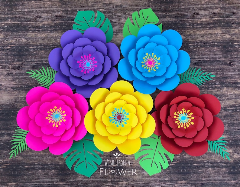 Paper Flower Wall Decor Cinco De Mayo Decorations Mexican Etsy UK