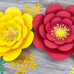 Fall Decorating Ideas, Paper Flower Wall Decor, Decorations for Party, Decorations for Home, Thanksgiving Decorations, Paper Flower Backdrop image 4