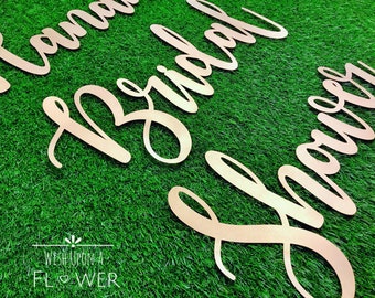 24&quot; Paper Gold Name Sign, Bridal Shower Decorations, Name Sign, Bridal Shower Gift, Bridal Shower, Bridal Shower Banner, Bridal Shower
