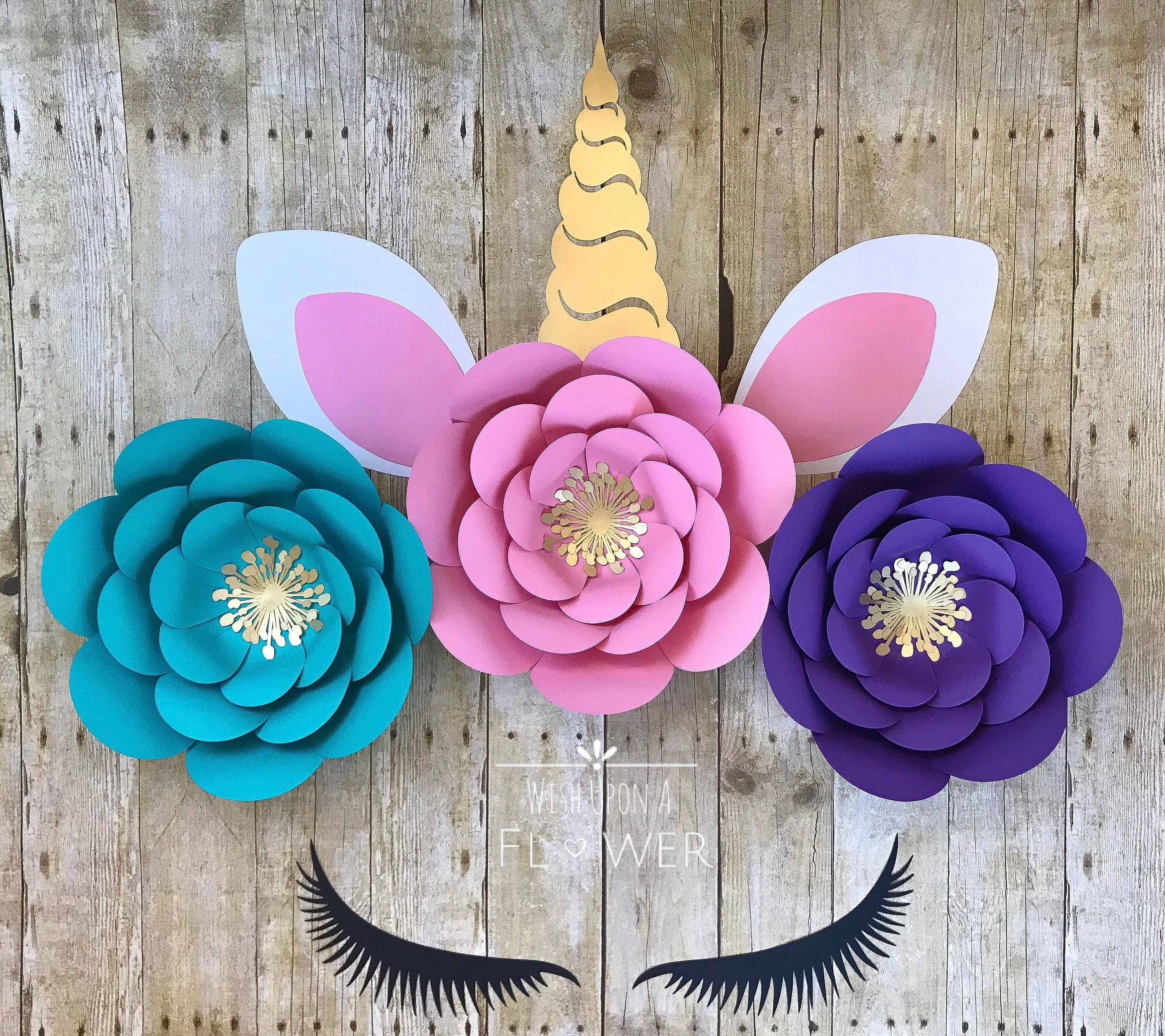 Flores de papel de unicornio decoraciones de unicornio - Etsy México Flores de papel de unicornio decoraciones de unicornio - Etsy México