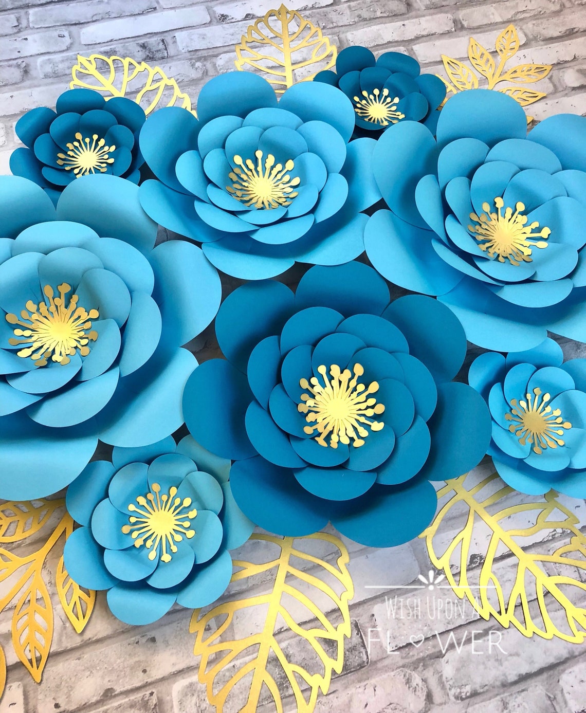 Paper Flower Wall Decor Baby Shower Decorations Nursery Wall Etsy