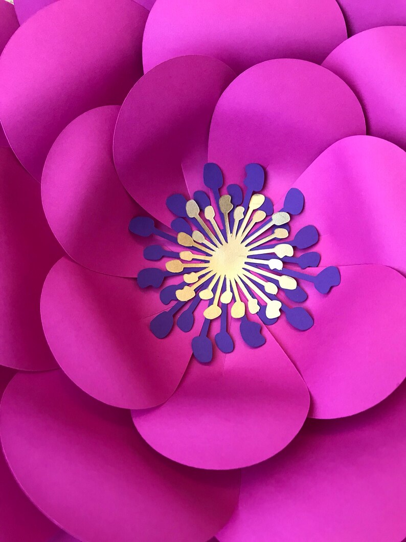 Unicorn Backdrop Unicorn Paper Flower Set Unicorn Wall Etsy