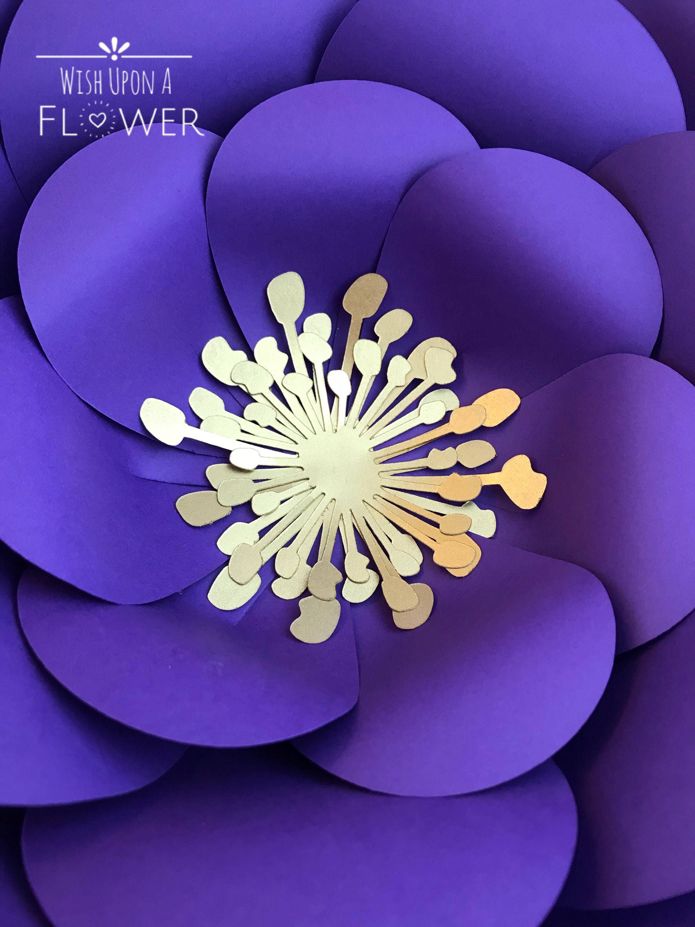 Paper Flower Centers 15 Flower Centers Gold Flower Center Etsy