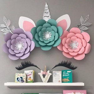 Unicorn Flower Backdrop, DIY, Unicorn Party, Unicorn Birthday, Unicorn Backdrop, Unicorn Party Decorations, Unicorn Baby Shower Decorations image 5