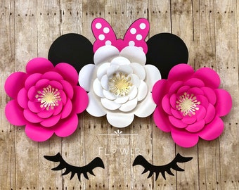 Minnie Mouse Birthday, Minnie Mouse Backdrop, Minnie Mouse Party Decorations, Minnie Mouse Pink and Gold, Pink and Gold Minnie Mouse