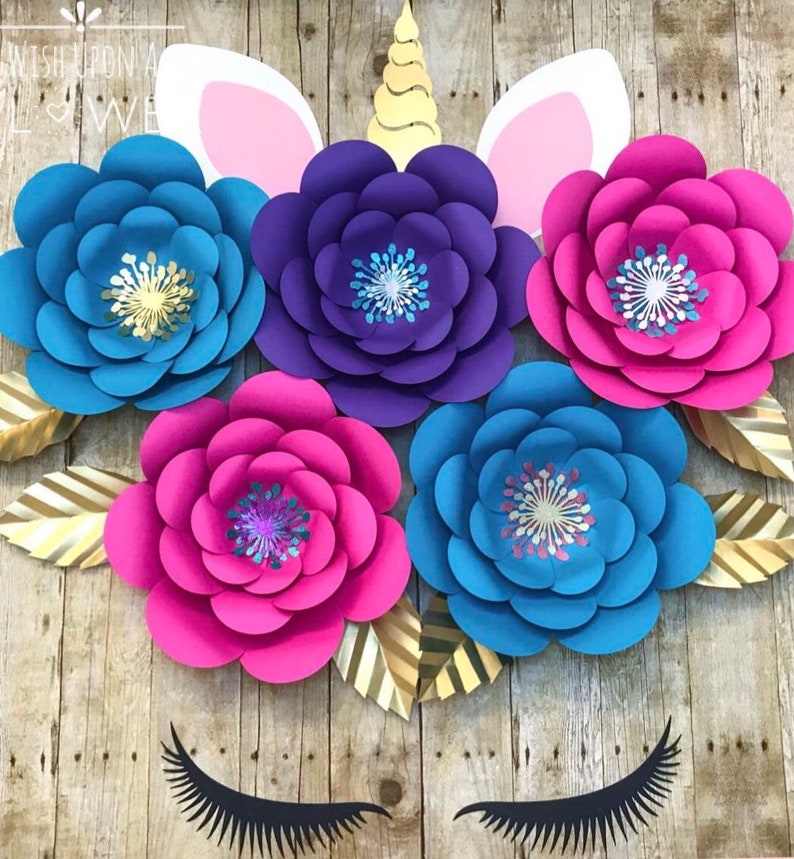 Unicorn Flower DIY Unicorn Decorations Unicorn Party Etsy