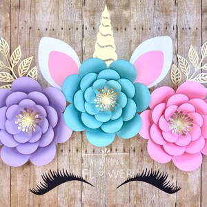 Unicorn Flower Backdrop, DIY, Unicorn Party, Unicorn Birthday, Unicorn Backdrop, Unicorn Party Decorations, Unicorn Baby Shower Decorations image 2