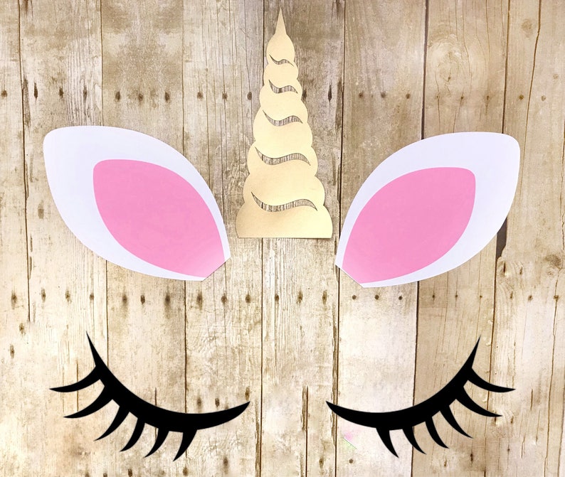 Unicorn Eyelash Template 3 Unicorn Lashes Unicorn SVG | Etsy