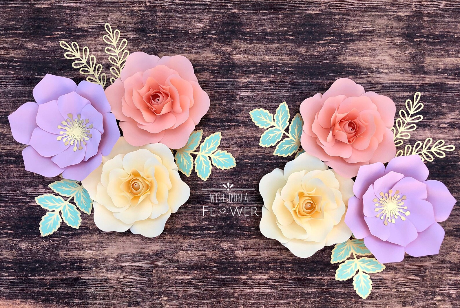 Paper Flower Wall Decor Baby Shower Decorations Nursery Wall Etsy