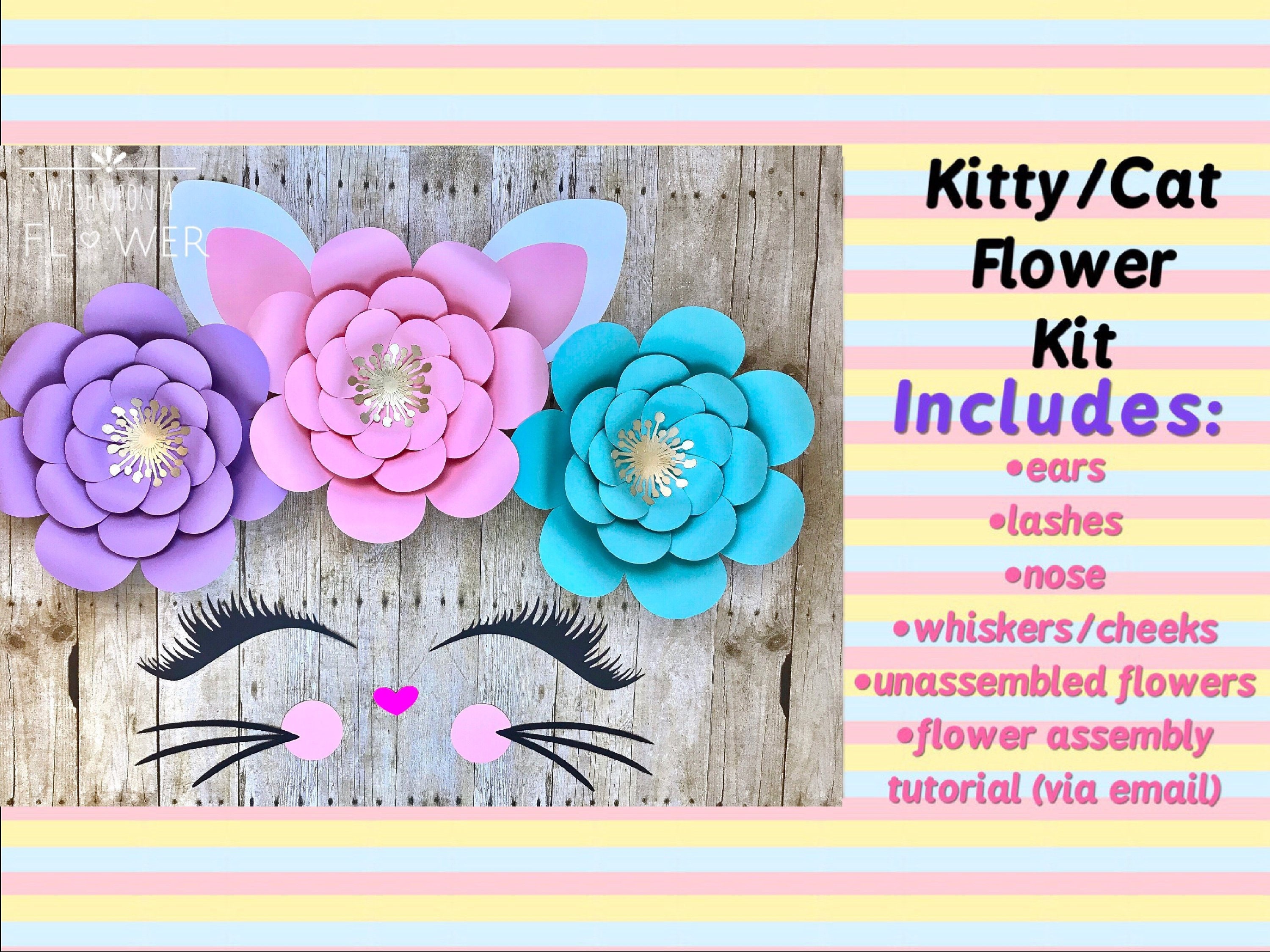 Cat Backdrop Diy Kitty Party Cat Party Kitty Decorations Etsy