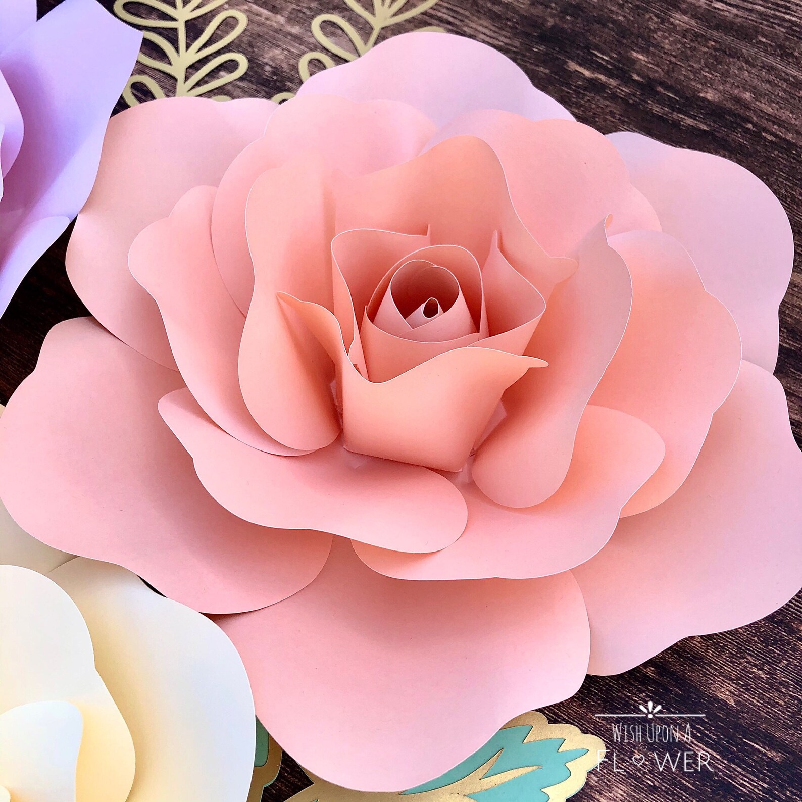 Paper Flower Wall Decor Baby Shower Decorations Nursery Wall Etsy