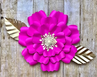 Paper Flower Template, Paper Flower SVG, Unicorn SVG, Unicorn Flower Template, Unicorn Backdrop, Wedding Paper Flowers, Paper Flower DIY