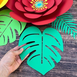 Paper Leaves, Large Paper Leaves, Nursery Decor, Party Decorations, Paper Flower Leaves, Paper Flowers, Paper Leaf DIY, Wedding Decorations