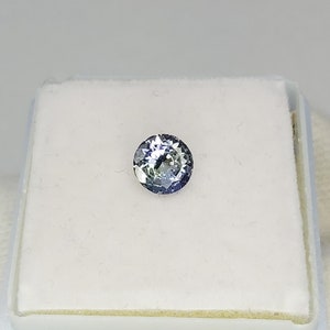 6x6 MM Natural Bi-Color Zoisite Tanzanite Round Cut 0.70 Carat Faceted Gemstone