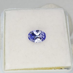 7x5x2.70 MM Natural Bi-Color Zoisite Tanzanite Oval Cut 0.65 Carat Faceted Gemstone