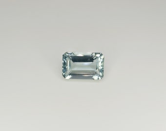 Piedra suelta de aguamarina natural de 4,25 quilates, tamaño 8 x 12 x 5,70 mm, forma de piedra preciosa facetada octágono