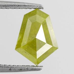 1.25 CT Shield cut Loose Diamond 8 MM Natural Yellow Diamond For Make Wedding Ring & Jewelry