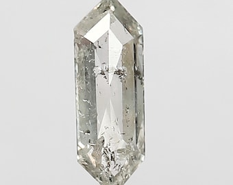 0.42 Carat Geometric Gray Diamond: Salt and Pepper Loose Stone