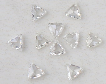 Diamanten im Dreieckschliff, 1 ct, natürliche FG SI-Diamanten, lose Diamanten im Rosenschliff für Ring-, Ohrring- und Anhängerdesign