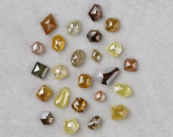 6.36 CT Mix Lot Of Diamond Fancy Color Diamond 3 MM to 6 MM Size Loose Natural Ethically Sourced Rustic Salt and Pepper Diamond