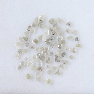 5.49 CT Slice Polki Diamond Natural Grey Black Color DIamond Loose Natural 3 MM to 4.8 MM Fancy Diamond Slice Salt and Pepper Diamond