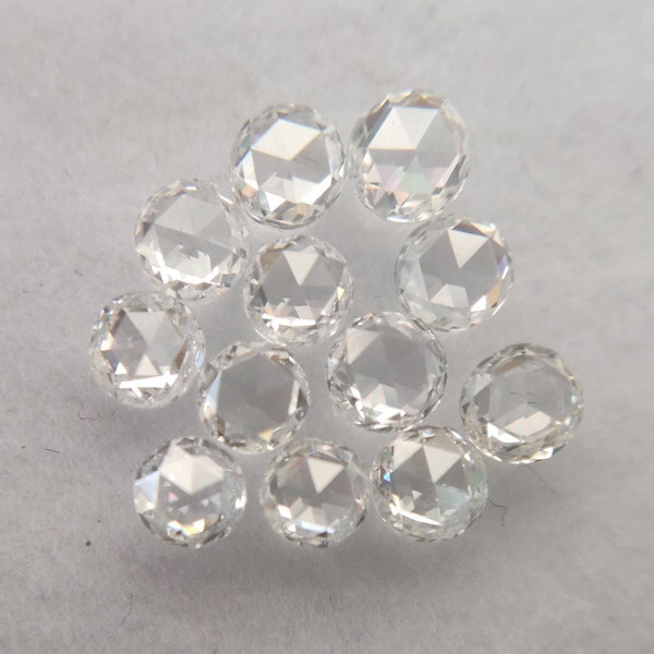 1,0 ct 3 MM runde Form GH Farbe Auge saubere Klarheit Voll transparent Lose Rose Cut Diamant für die Herstellung von Custom Jewelry