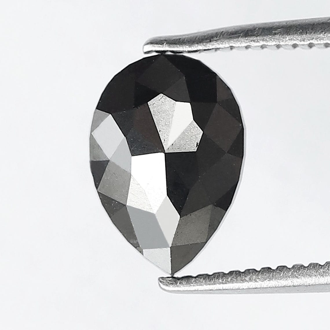 Carat Pear Shape Tear Drop Black Diamond of x mm Size