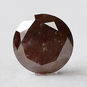2.14 CT Round Brilliant Cut Reddish Grey Diamond: Loose Natural Diamond