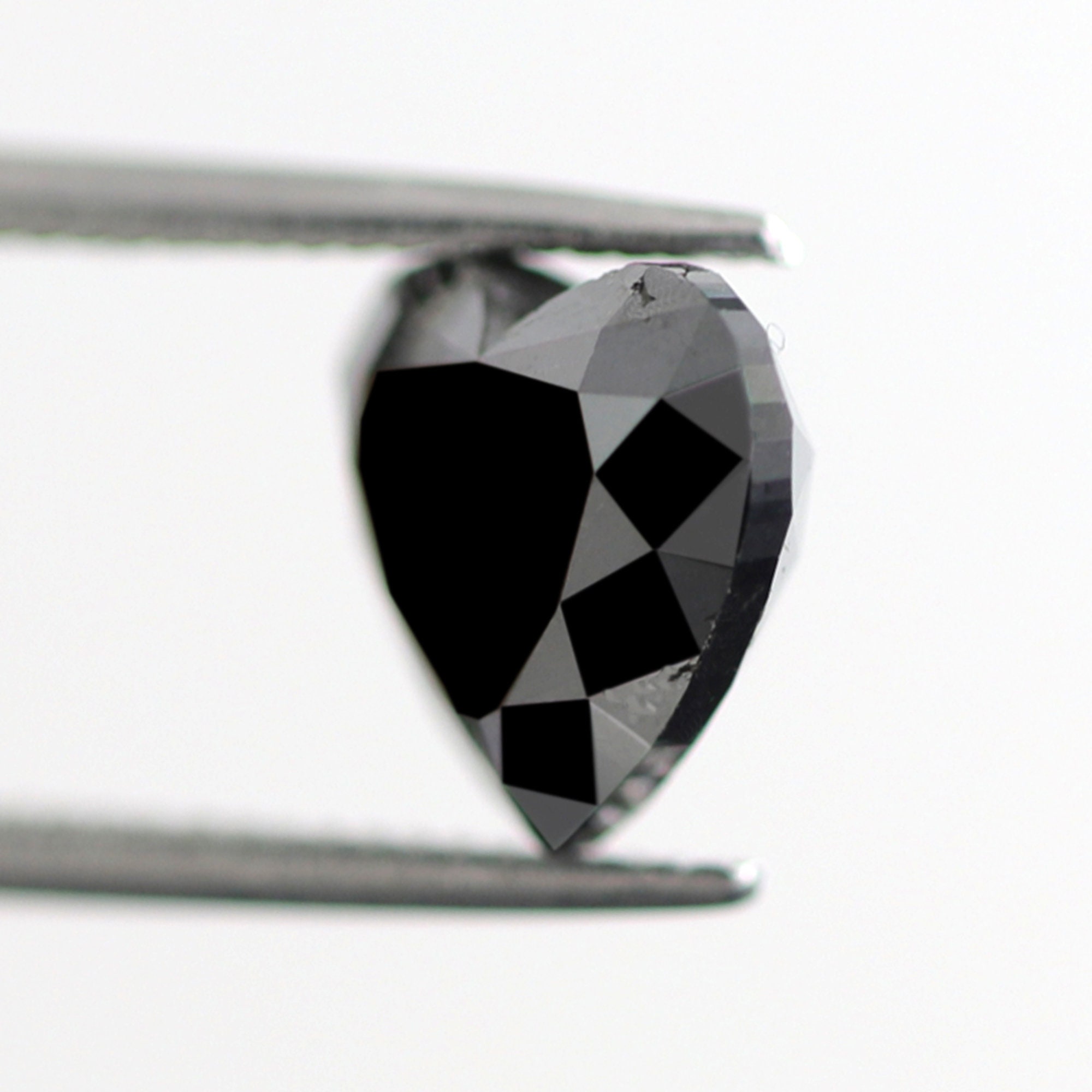 Yaffie ™ Custom Princess Cut Black Diamond Ring - 3 5/8ct TDW in Black Gold