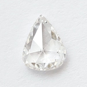 0.71 CT Pear Shape Rose Cut Diamond 7 x 5 MM GH Color Si Clarity Natural Loose White Diamond For Promise Ring