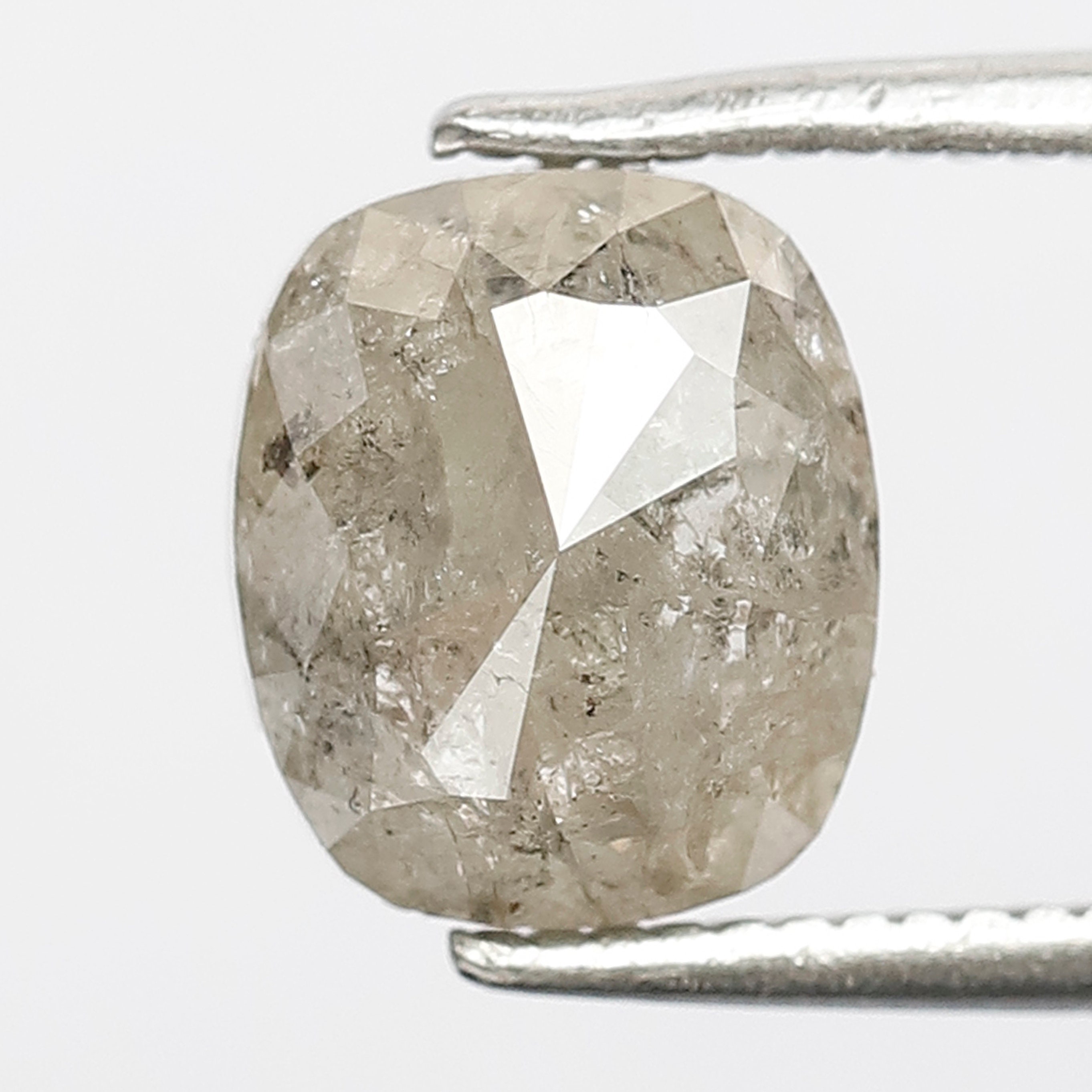 2.06 CT Oval Salt and Pepper Diamond: Natural Grey Black Loose Diamond