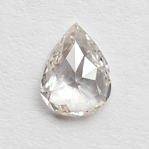 0.50 CT Pear Shape Rose Cut Diamond 6 mm VS Clarity White Diamond for Engagement Ring