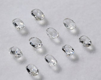 1 Karat natürlicher ovaler Diamant, Rosenschliff, loses kleines Diamantstück, Farbe VS Si, augenrein, Diamant für die Herstellung von Tennisarmbändern