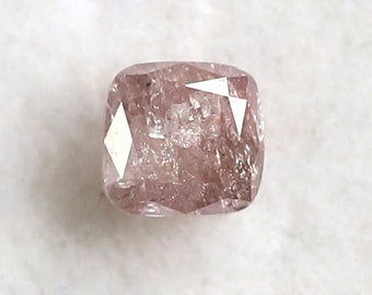 0.50 CT Cushion Cut Purplish Pink Natural Diamond: Africa Origin