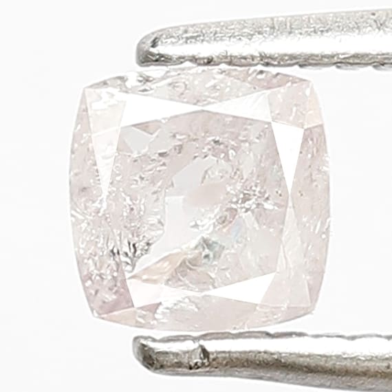 0.56 CT Natural Light Pink Diamond, Cushion Cut Loose Diamond, Pink Diamond for Engagement Ring, Custom Jewelry Stone