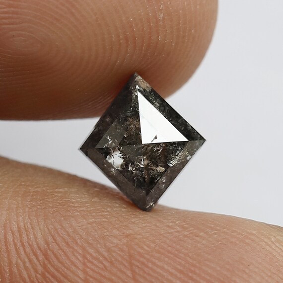 1.85 Ct Natural Black Star Cut Loose Diamond for Jewelery