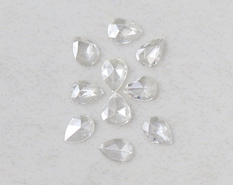 1 Karat natürlicher Birnendiamant, loser Diamant im Rosenschliff (GH SI), Birnenschliff-Diamant für Ringdesign, Schmuckherstellung