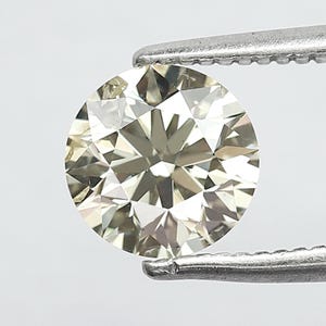 1.01 Karat Natürliche Fancy Gelber Diamant 6 mm Größe Gelber Diamant Versprechen Ring Antiker Diamant Anhänger Schmuck SI 1 Klarheit lose Diamant