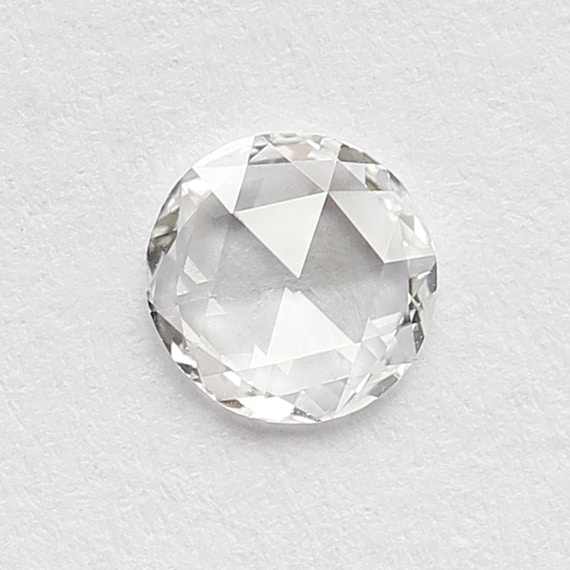 0.28 Carat Round Rose Cut Loose Natural Diamond, 5 MM EF VVS Diamond, Conflict Free Stone