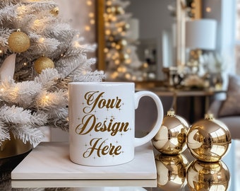 Mug Mockups Christmas Mockup White Coffee Mug Mockup Bundle Coffee Cup Mock Up Canva Mockup JPG Digital Download 11oz Mug Mockup 11 oz Mug