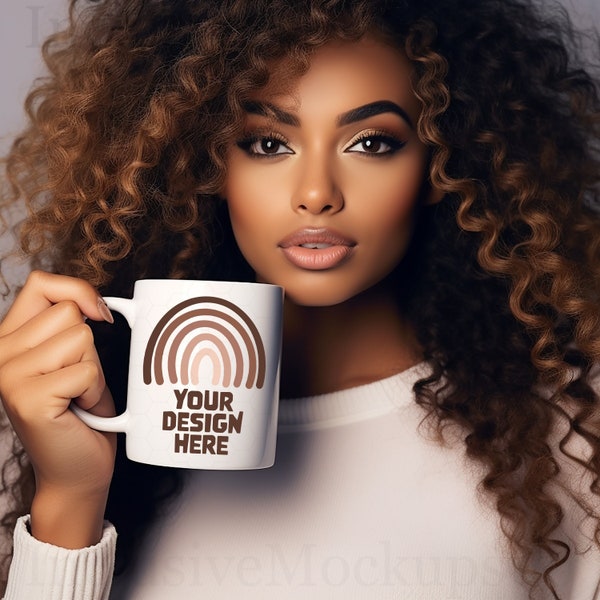 Mug Mockups White Coffee Mug Mockup Bundle Coffee Cup Mock Up Black Model Mockup Canva Mockup Black Girl Magic Mug Mockup SVG Tumbler Mockup