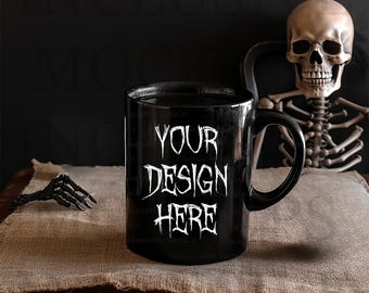 Halloween Coffee Cup Mockup Black Mug Mockup Tumbler Mock Up Bundle Tumbler Mockup Canva Blank Mug Mock Ups Halloween Mockup Fall Mockup
