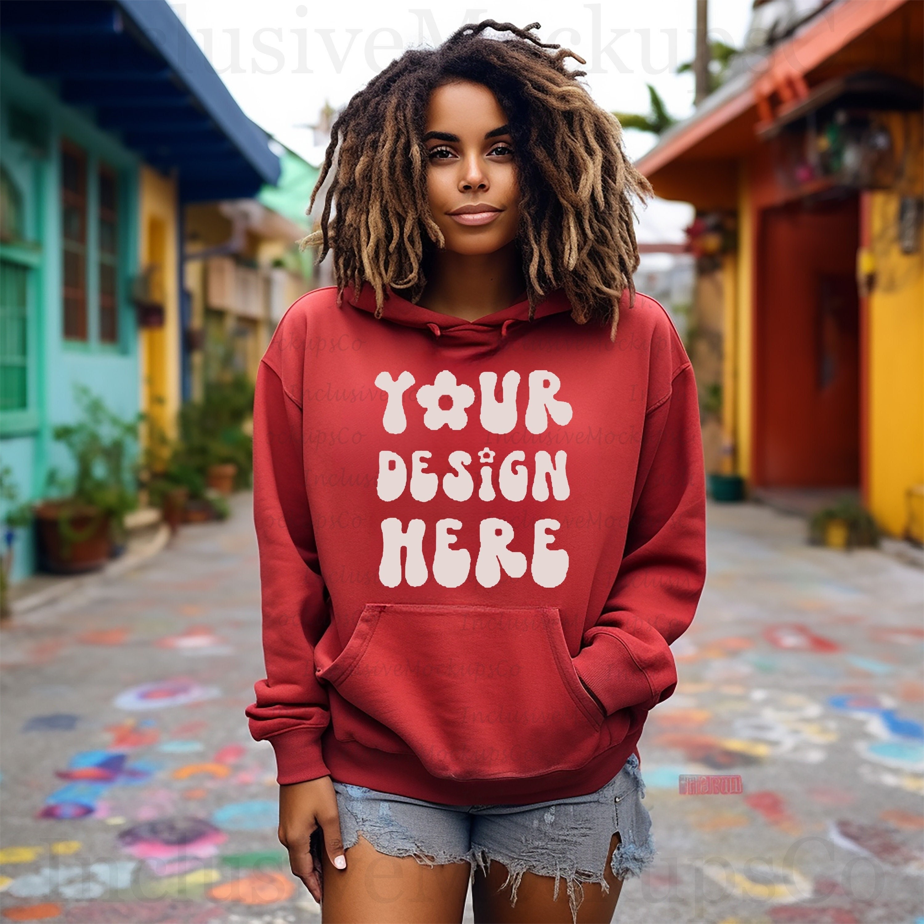 Red Sweatshirt - Etsy