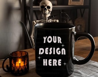 Halloween Coffee Cup Mockup Black Mug Mockup Tumbler Mock Up Bundle Tumbler Mockup Canva Blank Mug Mock Ups Halloween Mockup Fall Mockup