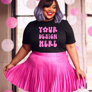 Plus Size Black Model Mockup | Black Bella Canvas 3001 Mockup | Plus Size Mockup | Black Woman Mockup | African American | Birthday Mockup