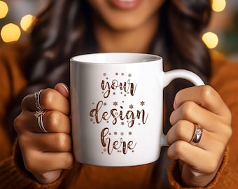 Mug Mockups White Coffee Mug Mockup Bundle Coffee Cup Mock Up Styled Stock Black Model Mockup Canva Mockup Black Girl Mug Mockup Aesthetic