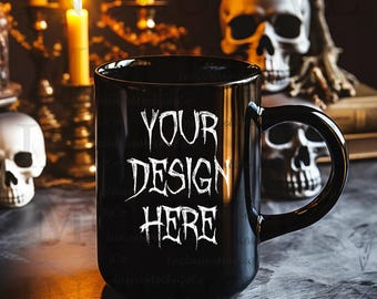 Halloween Coffee Cup Mockup Black Mug Mockup Tumbler Mock Up Bundle Tumbler Mockup Canva 15oz Mug Mock Ups Halloween Mock Fall Mug 15 Ounce